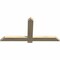Ekena Millwork Eugene Rough Sawn Timber Gable Bracket, Douglas Fir, 48"W x 24"H x 2"D x 4"F, 12/12 Pitch GBW048X24X0204EUG00RDF - alternate 3